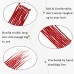 Arcticity Braids Handmade Red Dreadlock Extensions for Women - 26" Synthetic Crochet, Single Ended, Thin 0.6cm Width, Reggae Style, 10 Strands/Pack, 3pcs, Girls, Dreadlock Extensions