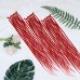 Arcticity Braids Handmade Red Dreadlock Extensions for Women - 26" Synthetic Crochet, Single Ended, Thin 0.6cm Width, Reggae Style, 10 Strands/Pack, 3pcs, Girls, Dreadlock Extensions