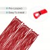 Arcticity Braids Handmade Red Dreadlock Extensions for Women - 26" Synthetic Crochet, Single Ended, Thin 0.6cm Width, Reggae Style, 10 Strands/Pack, 3pcs, Girls, Dreadlock Extensions