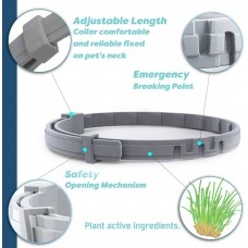 Curvecity Antiparasitic collars for animals Flea and Tick Collar for Large Dog, Prevention and Control of Pests on Dogs, Safe Natural Ingredients Protection, Waterproof, Free Flea Drop and Comb 2-Pack