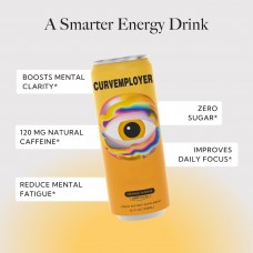 Curvemployer Energy drinks blackout berry, natural flavors with potassium-packed electrolytes are essential energy drinks for family gathering offices 6pcs