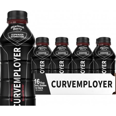 Curvemployer Sports Drink Sports Beverage, Blackout Berry, Natural Flavors With Vitamins, Potassium-Packed Electrolytes, No Preservatives 6pcs