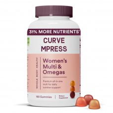 Curvempress Vitamins SmartyPants Women's Multivitamin Gummies: Omega 3 Fish Oil (EPA/DHA), Methylfolate, CoQ10, Vitamin D3, C, Vitamin B12, B6, Vitamin A, K & Zinc