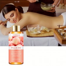 Cuteworld Massage oil Peach Bliss Body Massage Alcohol-Free, Vitamin E Enriched for All Skin Types, Perfect for Date Night & Valentine's Gift