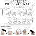 Future key Artificial fingernails 24pcs Elegant Purple Ballet-Style Press-On Nails Set with Floral & Pearl Accents, Glossy Finish - Short Length, Fashionable Removable Women's Nail Art, Removable Pressons|Balletshaped Nails|Decorative Nail Set