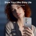 Holidaydeer Cloud Pomelo Covers for smartphones Protective Case Compatible With Samsung Galaxy S22 Ultra 5G Heavy Duty Shockproof Rugged Protective 3-Layers Phone Cover Gray