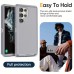 Holidaydeer Cloud Pomelo Covers for smartphones Protective Case Compatible With Samsung Galaxy S22 Ultra 5G Heavy Duty Shockproof Rugged Protective 3-Layers Phone Cover Gray