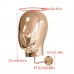 Lifeauditor Hat stands Golden Wall-Mounted Hat Rack with Mannequin Head - Space-Saving, Plastic Display for Hats, Fedoras, Straw Hats - Includes Mounting Screws, Perfect for Home or Salon, Hat Rack for Wall