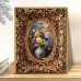 Lifegulf Picture Frames Vintage Golden Resin Photo Frame - Embossed Art, Mediterranean & American Pastoral Style, Perfect for Wall or Tabletop Display, Lightweight, Single Piece
