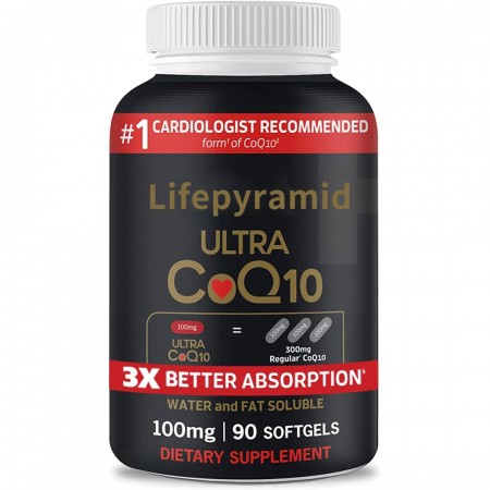 Lifepyramid Vitamins Calcium supplemenSoftgels- 3x Better Absorption, Antioxidant for Heart Health & Energy Production, Coenzyme Vitamins and Supplements