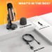 Luckwhale Microphones USB-C Condenser Microphone with Noise Reduction, Echo Cancellation, Real-time Monitor, and Voice Control - Ideal for Singing, Video Conferencing, Streaming, and Gaming