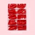 Prettyseason Artificial fingernails 120pcs Vibrant Red Almond-Shaped Press-On Nails Set - Glossy, Full Coverage False Nails