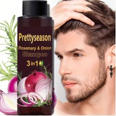 Prettyseason Shampoo-conditioners Men's Shampoo with Vitamin, Onion, and Rosemary Plant Triple Effect Shampoo to Improve Dry, Split, and Frizzy Hair, Nourish, Permanently Soften, and Keep the Hair Fragrant for a Long Time, Moisturize and Keep Hydrated