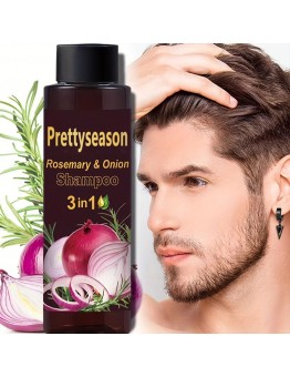Prettyseason Shampoo-conditioners Men's Shampoo with Vitamin, Onion, and Rosemary Plant Triple Effect Shampoo to Improve Dry, Split, and Frizzy Hair, Nourish, Permanently Soften, and Keep the Hair Fragrant for a Long Time, Moisturize and Keep Hydrated
