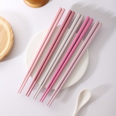 SMILECAT Chopsticks 5pairs Of Macaron Hexagon Alloy Chopsticks, Chopstick
