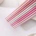 SMILECAT Chopsticks 5pairs Of Macaron Hexagon Alloy Chopsticks, Chopstick