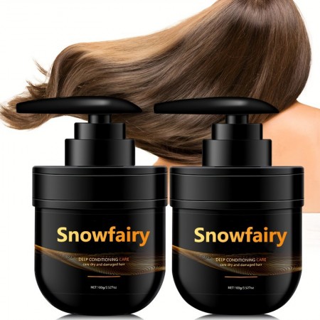 Snowfairy Shampoo-conditioners  Keratin Shampoo & Conditioner Set - 2x100g, Deep Hydration & Moisture for Soft, Smooth