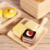 UDIARY Disposable table plates 50PCS Square Wooden Disposable Plates - Dinner Plates for Wedding