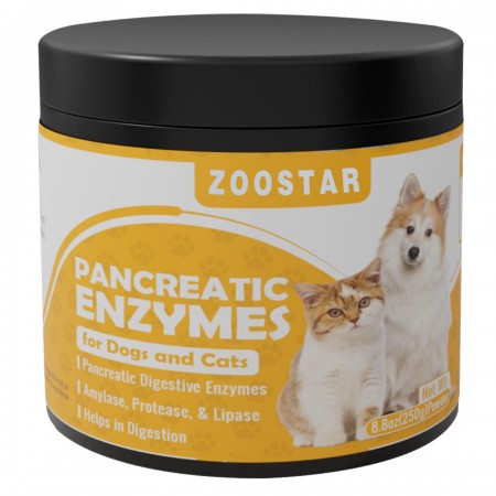 Zoostar Enzyme preparations for veterinary purposes Kilab Pancreatic Enzymes for Dogs Pancreatin for Dogs and Cats - Pancreatic Enzyme Digestive enzymes - Designed for Pets