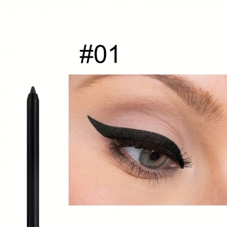 snowland Eyeliner pencils Matte Black Eyeliner Pencil Set, Ultra-Slim, Waterproof, Long-Lasting 01#