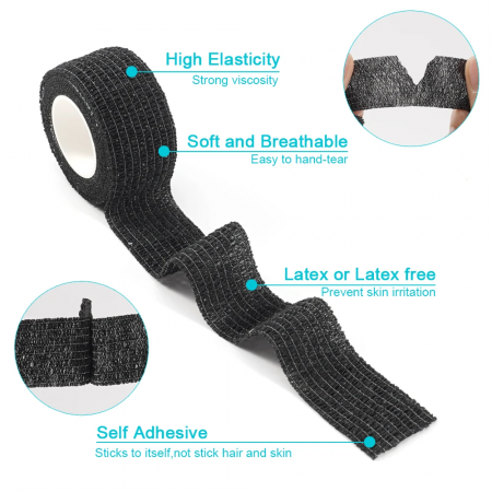 Green shoots Adhesive bandages 10 Rolls Athletic Wrap Tape Self Adhesive Elastic Bandage Elastoplast Sports Protector Knee Finger Shoulder Tattoo Accessories