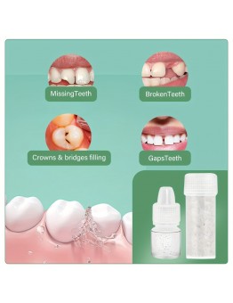 Green Crane Teeth filling material DIY Tooth Repair Kit - Moldable Dental Restoration for Missing & Broken Teeth, Sustainable Temporary Filling, Easy Home Use, Confident Smile Enhancer