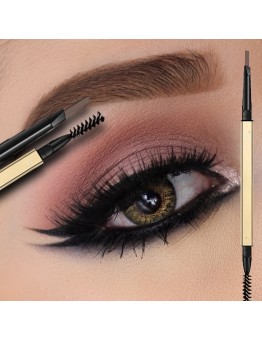 Icemountain Double-Headed Triangular Eyebrow Pencil - Waterproof, Sweatproof, Long-Lasting, Rotatable