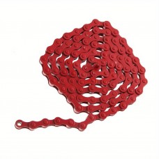 GIANT PANDA Bicycle chains tainless Steel Fixed Gear Bicycle Chain, 96 Links, Single Speed, Red - Ideal for Road, Track