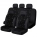 Supermonster Fitted automotive seat covers  Luxury Black Diamond Car Seat Covers Set - Premium Fit, Durable Polyester, Easy Care