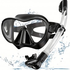 Mojo acorn Swim goggles Large Frame Swim Goggles with Snorkel - Fit for Diving, Snorkeling