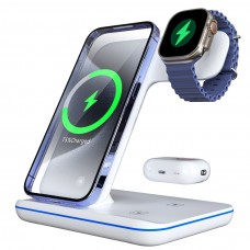 Playmoon Wireless chargers fast wireless charger, 3in1 charging family must carry