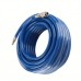 Topelephant Flexible tubes of plastic 15M Blue Flexible Pneumatic PVC Hose with Quick Connector