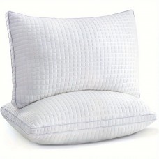 Zonelucky Pillows Quality Pillows Cotton Hotel Adjustable Home Pillows Down Alternative 2pcs