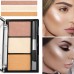 snowland Cheek colors 3-color Blush Palette Natural Color Face Blush Highlighter Contouring Makeup