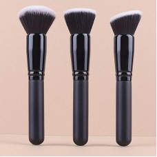 Blackzebra Make-up brushes 3pcs Oval Makeup Brush Set for Foundation, Blush & Powder - Nylon Bristles