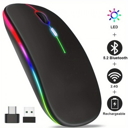 Smart diary Computer mouse Mouse 2.4G Wireless Rechargeable Quiet Wireless Mouse 3 Modes