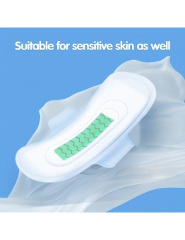 Drfog Sanitary Towels Ultra-Absorbent Cotton Feminine Pads with Wings - Skin-Friendly, Unscented, Magnetic Shield Core for Comfort & Leak Protection