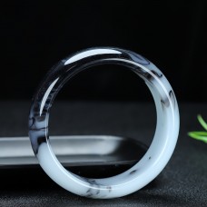 ITATA Bracelets  Jade Bangle for Women - Elegant Wide Band Floral Floating