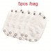Nutritiontree Baby diapers 5-Pack Cotton Cloth Diaper Neutral White and Grey, Adjustable Snap Buttons for 0-3 Years 