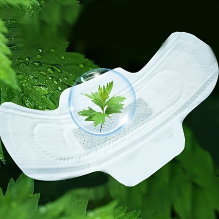 Bloomoon Sanitary tampons Ultra Thin, Feminine Pads for Women with Wings, Unscented, 10 Count