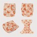 Protect password Baby diapers 4pcs Set Washable Reusable Cloth Diapers, Adjustable One Size, Suede Inner, Fiber, with Absorption Pocket, for 0-3 Years Old