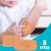 Awkelite Medical plasters Fingertips & Knuckles, Ideal for Sports, First Aid, Minor Wounds, Home, Travel 8pcs