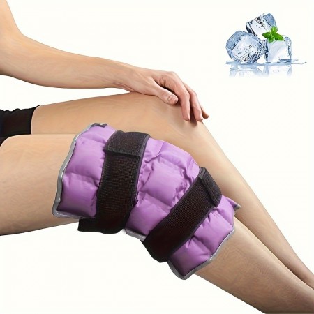 Youth angle Therapeutic cold therapy packs 1pc Knee Ice Pack Wrap, Gel Ice Packs For Knee Injuries Reusable, Hot Cold Compress Therapy For Arthritis, Meniscus Tear And ACL, Knee Cold Packs, Purple
