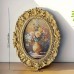 Firstcity Picture Frames Lightweight Elegant Vintage Resin Oval Frame for Wall Decoration - Vertical, No Power Required