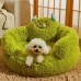 Mojoluck Pet cushions Cozy Monster-Shaped Pet for Cats & Dogs - Plush, Self-Warming, Non-Slip Bottom, Soft PP, Ideal for Small to Medium Breeds
