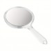 Firstcity Hand mirrors Portable Double-Sided Handheld Mirror Magnifying Glass Surface, Polished Finish Plastic Frame, Dresser Mount, Travel