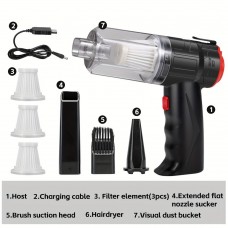 Aireagle Hand-held vacuum cleaners Portable Cordless Hand Vacuum Cleaner USB Rechargeable With 16000pa Powerful Suction For Car Home Office, Wireless Handheld Car Vacuum Cleaner