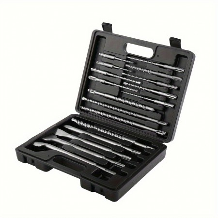 Cityeagle Power drill bit Concrete Drill Bits and Chisels Set for Electric Rotary Hammers Drilling Grooving Tools