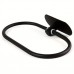 Nicespce Towel racks Black Stainless Steel Oval Towel Ring Rail Holder Wall Mounted Hand Towel Rack Bath