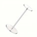 Queendiary Hat stands Acrylic Hat Stand Adjustable Clear Wig Hat Display Rack Height Table Hat Holder Pedestal Stand Round Barbell Base Hat Organizer Acrylic Risers Display Stands for Display Hats